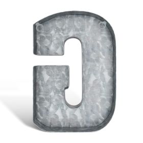 3D Letter G Galvanized Metal Letters for Wall Decor for Hanging or Freestanding Unique Blend of Rustic Vintage Western and Industrial Styles Fits for