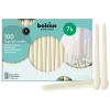 Bolsius Ivory Taper Candles 10 inch Long -100 Pack Candles for Christmas, Wedding, Dinner