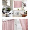 Modern Half Window Curtain Dormitory Curtain Bedroom Pink Short Curtains, 55x18 inch