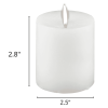 Fresh Linen Scented Pillar Candles - Set of 3 Scented Candles - for Weddings, Home Decoration, Relaxation, Church, Spa