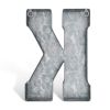 Galvanized Metal 3D Letter K for Wall Decor for Hanging or Freestanding Unique Blend of Rustic Vintage Western and Industrial Styles Letter K